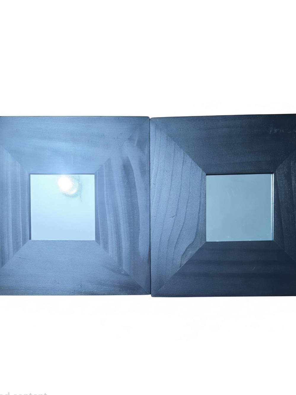 IKEA Black Square Framed Wall Mirrors Duo